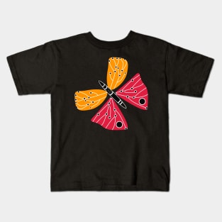 Butterfly and dots Kids T-Shirt